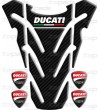Motorrad Tankschutz DUCATI Monster "top wings" Carbon  Aufkleber + 4
