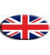 Aufkleber Union Jack Royal  britische Fahne Range Rover OVAL