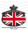 Motorrad Tankschutz, Aufkleber Union Jack Royal Britische Flagge Range Rover S/W Gold