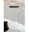 TRANSPARENTER  MOTORRAD TANKSCHUTZ für Ducati mod. "wings", Abdeckung, Neu, new