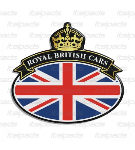 Scudetto sticker Union Jack Royal British flag bandiera inglese Range Rover 