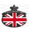 Sticker Union Jack Royal British flag bandiera inglese Range Rover Nero/Nero