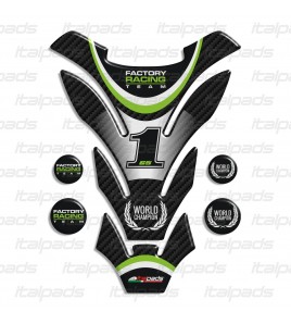 Paraserbatoio compatibile per KAWASAKI mod. "Detroit Top" Jonathan Rea inspired + 4 Gratis