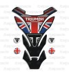 Motorrad Tankschutz  "DETROIT Top black" für Triumph UK Flagge Union Jack