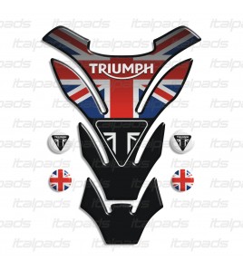 Motorrad Tankschutz  "DETROIT Top black" für Triumph UK Flagge Union Jack