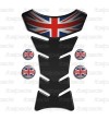 Paraserbatoio resina Triumph U.K. flag Union Jack Classic TANK PAD carbon-look+4