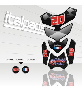 Tankpad Für Aprilia RS 125 & Yamaha R1 - Motorrad Tankschutz Aufkleber Mit Fischgrät Design