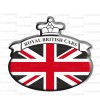 Scudetto sticker Union Jack bandiera inglese Range Rover NERO