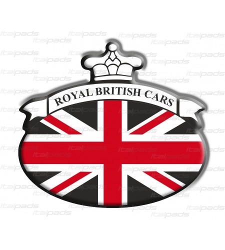 Scudetto sticker Union Jack bandiera inglese Range Rover NERO