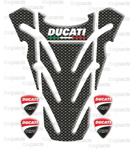 Motorrad Tankschutz "Top Wings" Carbon look für DUCATI Monster