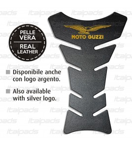 Motorrad Tankschutz mod. "Classic Top" echtes schwarzes Leder für Moto Guzzi