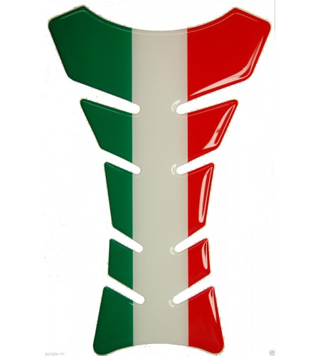 Paraserbatoio resinato bandiera Italia Italiana Italy flag Tank Pad stickers