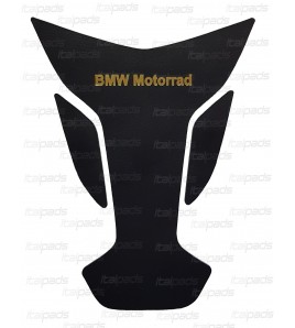 Tankpad aus echtem Leder schwarz/gold für BMW