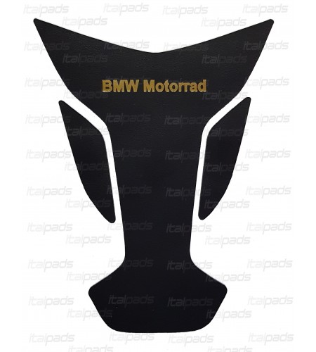 Tankpad aus echtem Leder schwarz/gold für BMW