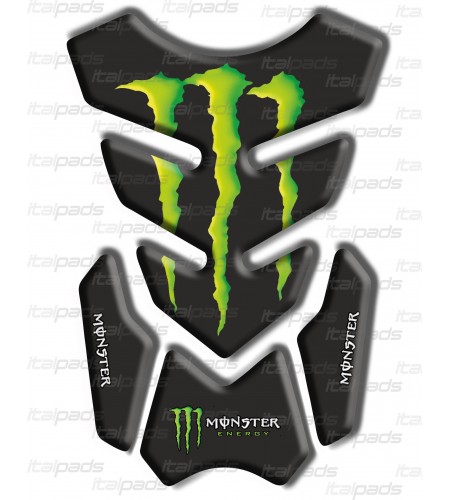 Paraserbatoio resinato MONSTER TRI.WINGS NERO BLACK TANK PAD PROTECTIVE