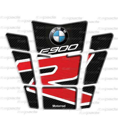 Motorrad Tankschutz carbon look/rot für BMW F900R, Abdeckung