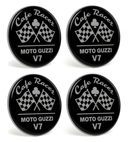Dekorative Aufkleber aus Harz Cafe Racer Moto Guzzi V7