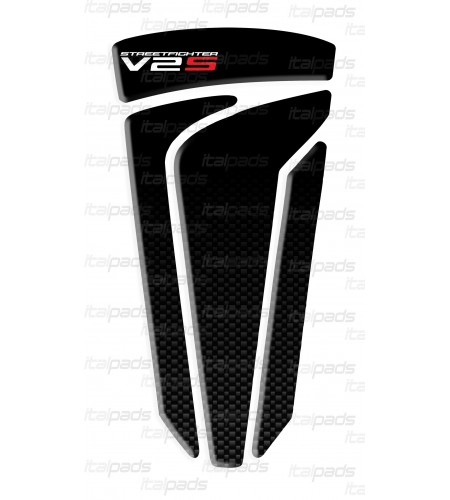 Schwarz/Carbon Tankpad für Ducati V2S StreetFighter