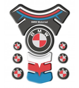 Motorrad Tankschutz BMW mod. "De Luxe" rotes Logo