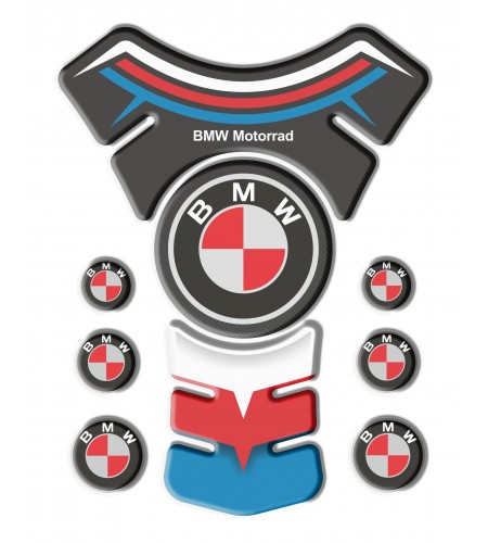 Motorrad Tankschutz BMW mod. "De Luxe" rotes Logo