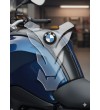 Motorrad Tankschutz für BMW  "Detroit" TRANSPARENT Rundes Logo