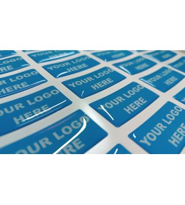 Set mit 24 Etiketten aus Harz, Silikon, Gummi, 3D, lentikulär