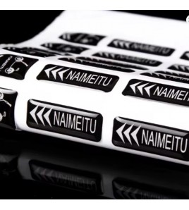 Set mit 25 Etiketten aus Harz, Silikon, Gummi, 3D, lentikulär