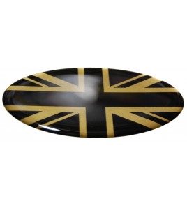 Adesivo Union Jack Royal British flag bandiera inglese Range Rover GOLD/BLACK