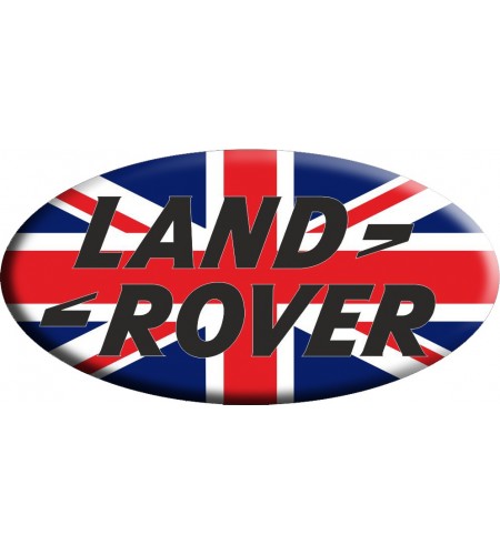 Adesivo sticker Union Jack Royal British flag bandiera inglese Land Rover OVAL