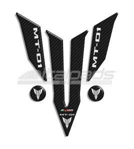 Paraserbatoio resinato Yamaha logo MT-01 carbon look + 2 Gratis