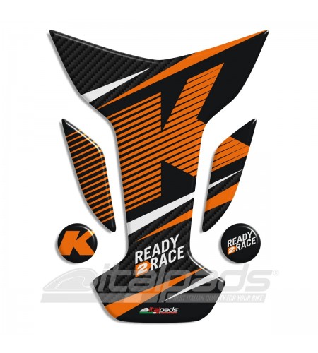 Paraserbatoio resinato KTM CARBONIO CARBON TANK PAD PROTECTIVE wings