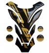 Motorrad Tankschutz schwarz-gold für Kawasaki ER6n mod. "Detroit"