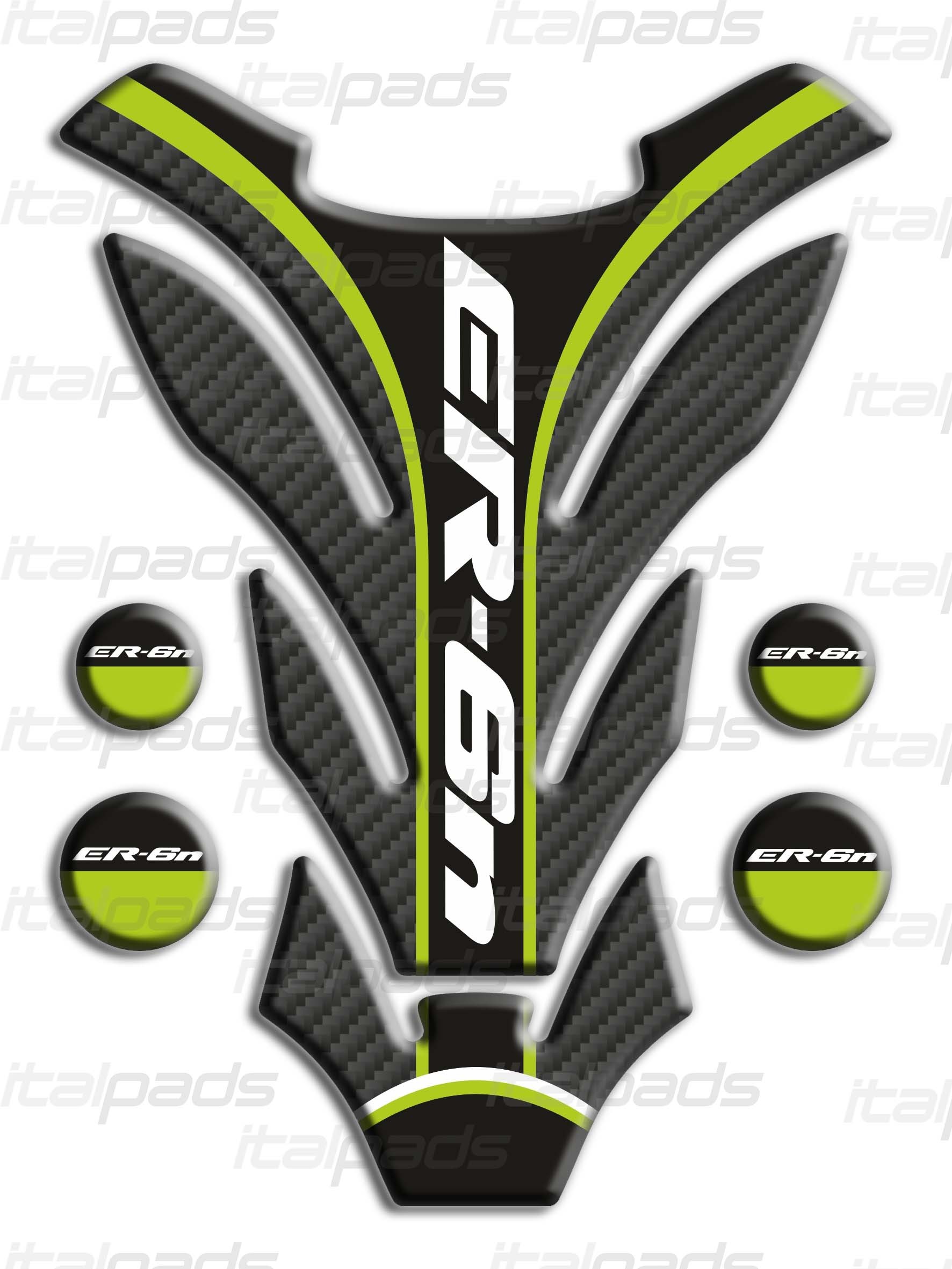 Paraserbatoio mod /"Shark/" per kawasaki Z750 green