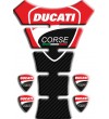 MOTORRAD TANKSCHUTZ für Ducati Corse "Texas" red/carbon